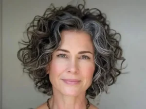Corte moderno para cabelo grisalho feminino – estilo pixie com atitude e elegância